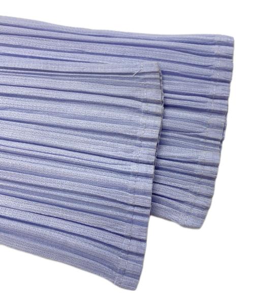 PLEATS PLEASE（プリーツプリーズ）PLEATS PLEASE (プリーツプリーズ) ボトルネックプリーツカットソー パープル サイズ:3の古着・服飾アイテム