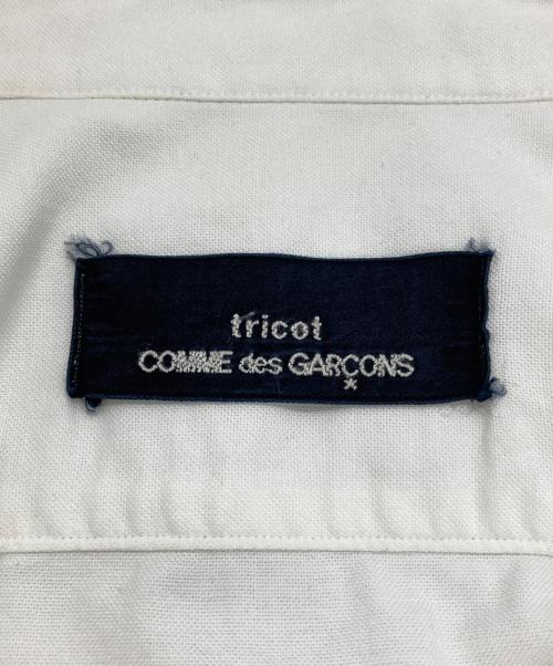 tricot COMME des GARCONS（トリココムデギャルソン）tricot COMME des GARCONS (トリココムデギャルソン) アシメデザインシャツワンピース ホワイト サイズ:表記なしの古着・服飾アイテム