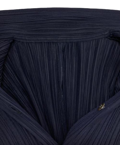 PLEATS PLEASE（プリーツプリーズ）PLEATS PLEASE (プリーツプリーズ) プリーツシャツ ネイビー サイズ:3の古着・服飾アイテム