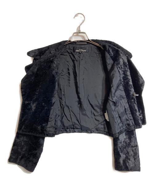 tricot COMME des GARCONS（トリココムデギャルソン）tricot COMME des GARCONS (トリココムデギャルソン) フェイクファーファーショートジャケット ブラック サイズ:Mの古着・服飾アイテム