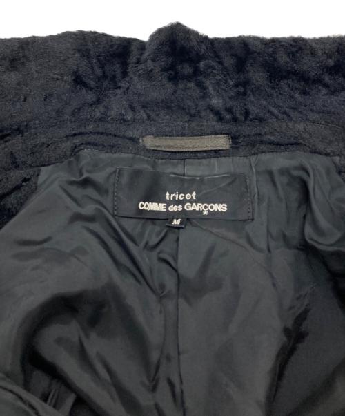 tricot COMME des GARCONS（トリココムデギャルソン）tricot COMME des GARCONS (トリココムデギャルソン) フェイクファーファーショートジャケット ブラック サイズ:Mの古着・服飾アイテム