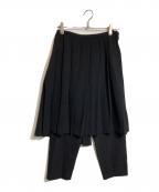 ROBE DE CHAMBRE COMME DES GARCONSローブドシャンブル コムデギャルソン）の古着「スカートレイヤードパンツ」｜ブラック