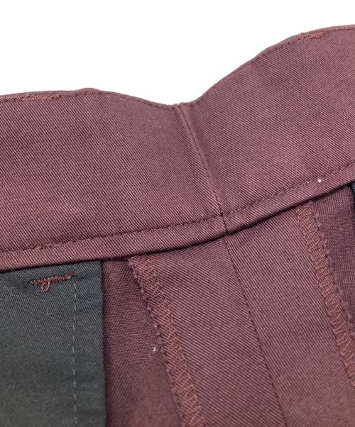DRIES VAN NOTEN（ドリスヴァンノッテン）DRIES VAN NOTEN (ドリスヴァンノッテン) チノバギースラックス ワインレッド サイズ:44の古着・服飾アイテム