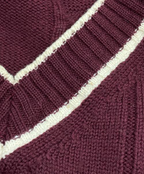 COMME des GARCONS HOMME（コムデギャルソン オム）COMME des GARCONS HOMME (コムデギャルソン オム) チルデンケーブルニット/Cardigan cable knit レッド サイズ:Sの古着・服飾アイテム