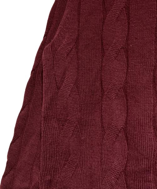 COMME des GARCONS HOMME（コムデギャルソン オム）COMME des GARCONS HOMME (コムデギャルソン オム) チルデンケーブルニット/Cardigan cable knit レッド サイズ:Sの古着・服飾アイテム