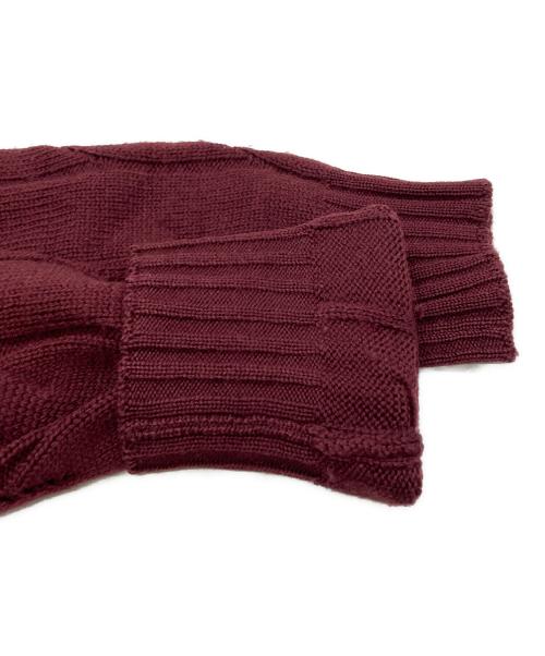 COMME des GARCONS HOMME（コムデギャルソン オム）COMME des GARCONS HOMME (コムデギャルソン オム) チルデンケーブルニット/Cardigan cable knit レッド サイズ:Sの古着・服飾アイテム