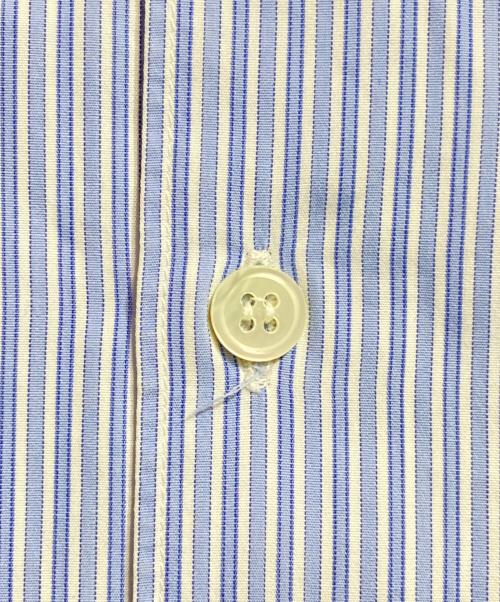 COMME des GARCONS SHIRT（コムデギャルソンシャツ）COMME des GARCONS SHIRT (コムデギャルソンシャツ) ストライプシャツ ブルー サイズ:Sの古着・服飾アイテム