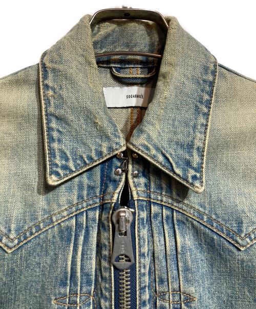 SUGARHILL（シュガーヒル）SUGARHILL (シュガーヒル) ZIP-UP DENIM DAMAGED JACKET インディゴ サイズ:1の古着・服飾アイテム