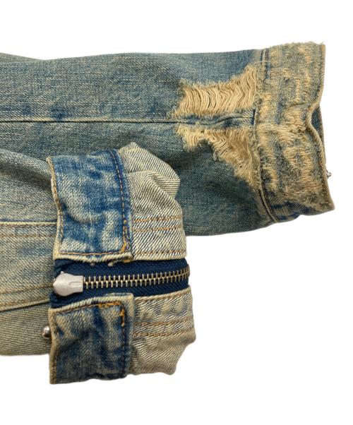 SUGARHILL（シュガーヒル）SUGARHILL (シュガーヒル) ZIP-UP DENIM DAMAGED JACKET インディゴ サイズ:1の古着・服飾アイテム
