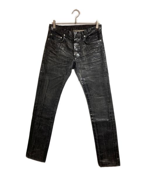 DIOR HOMME（ディオール オム）DIOR HOMME (ディオール オム) ラスターコーティングデニムパンツ ブラック サイズ:28の古着・服飾アイテム