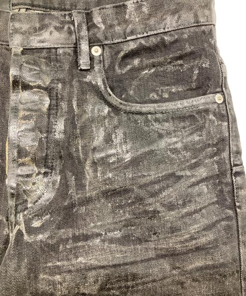 DIOR HOMME（ディオール オム）DIOR HOMME (ディオール オム) ラスターコーティングデニムパンツ ブラック サイズ:28の古着・服飾アイテム