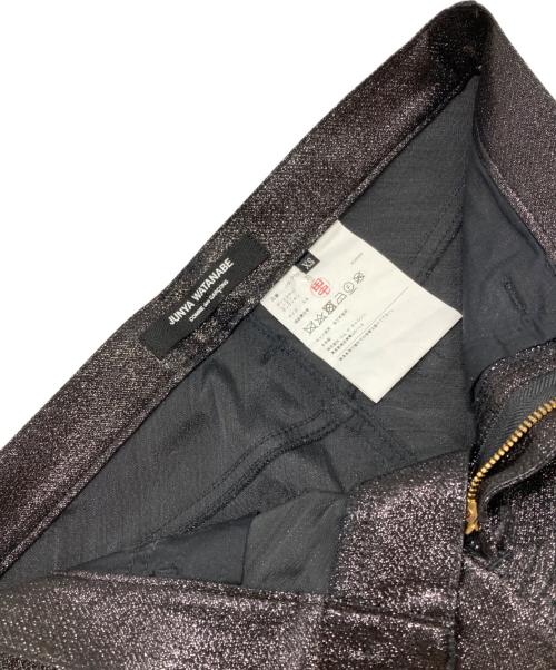 JUNYA WATANABE COMME des GARCONS（(ジュンヤワタナベ コムデギャルソン）JUNYA WATANABE COMME des GARCONS ((ジュンヤワタナベ コムデギャルソン) ラメクロップドパンツ ブラック サイズ:XSの古着・服飾アイテム