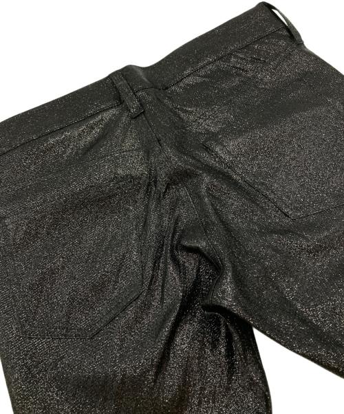 JUNYA WATANABE COMME des GARCONS（(ジュンヤワタナベ コムデギャルソン）JUNYA WATANABE COMME des GARCONS ((ジュンヤワタナベ コムデギャルソン) ラメクロップドパンツ ブラック サイズ:XSの古着・服飾アイテム