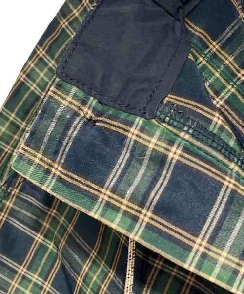 COMME des GARCONS HOMME（コムデギャルソン オム）COMME des GARCONS HOMME (コムデギャルソン オム) ラミーチェックハーフパンツ/Ramie Check Half Pants グリーン サイズ:XSの古着・服飾アイテム