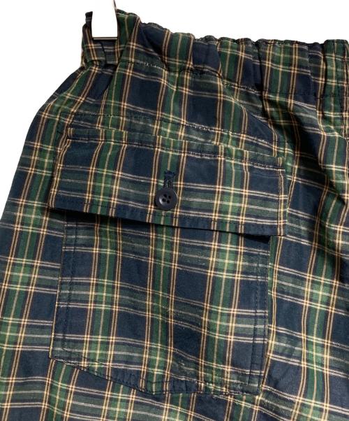 COMME des GARCONS HOMME（コムデギャルソン オム）COMME des GARCONS HOMME (コムデギャルソン オム) ラミーチェックハーフパンツ/Ramie Check Half Pants グリーン サイズ:XSの古着・服飾アイテム