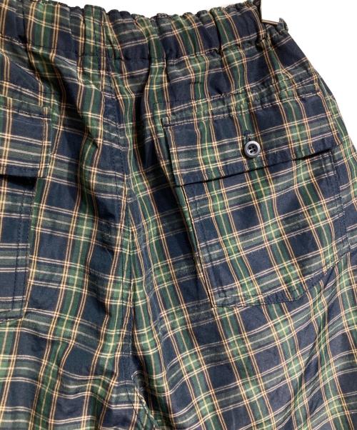 COMME des GARCONS HOMME（コムデギャルソン オム）COMME des GARCONS HOMME (コムデギャルソン オム) ラミーチェックハーフパンツ/Ramie Check Half Pants グリーン サイズ:XSの古着・服飾アイテム