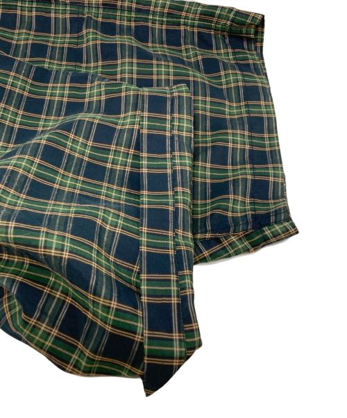 COMME des GARCONS HOMME（コムデギャルソン オム）COMME des GARCONS HOMME (コムデギャルソン オム) ラミーチェックハーフパンツ/Ramie Check Half Pants グリーン サイズ:XSの古着・服飾アイテム