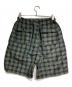 COMME des GARCONS HOMME (コムデギャルソン オム) ラミーチェックハーフパンツ/Ramie Check Half Pants グリーン サイズ:XS：18000円
