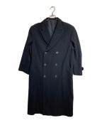 YOHJI YAMAMOTOヨウジヤマモト）の古着「メルトンロングコート」｜ブラック