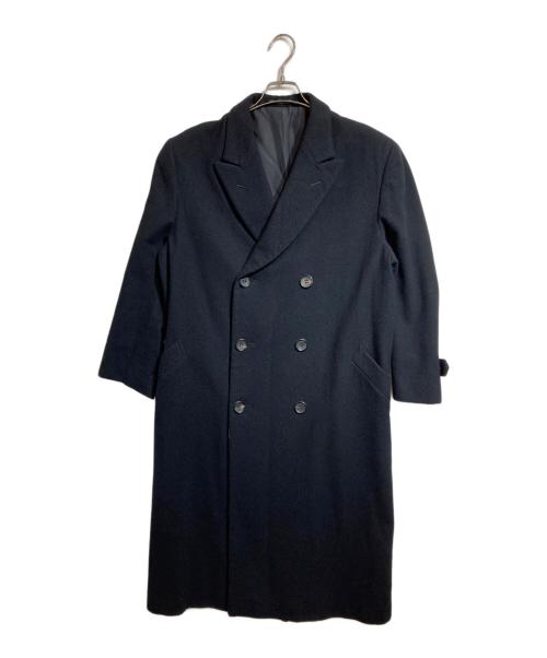 YOHJI YAMAMOTO（ヨウジヤマモト）YOHJI YAMAMOTO (ヨウジヤマモト) メルトンロングコート ブラック サイズ:38の古着・服飾アイテム