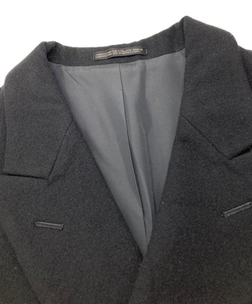 YOHJI YAMAMOTO（ヨウジヤマモト）YOHJI YAMAMOTO (ヨウジヤマモト) メルトンロングコート ブラック サイズ:38の古着・服飾アイテム