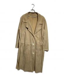 MARNI（マルニ）の古着「スエードロングコート」｜ベージュ