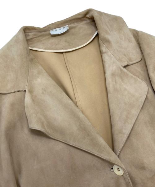 MARNI（マルニ）MARNI (マルニ) スエードロングコート ベージュ サイズ:46の古着・服飾アイテム