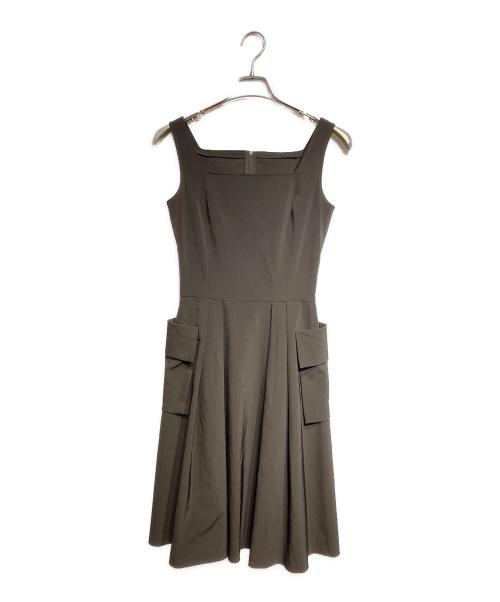 FOXEY NEWYORK（フォクシーニューヨーク）FOXEY NEWYORK (フォクシーニューヨーク) ワンピース ブラウン サイズ:38の古着・服飾アイテム