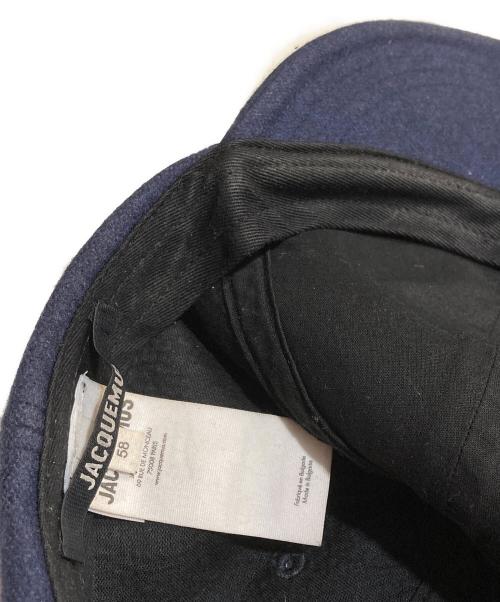 jacquemus（ジャックムス）jacquemus (ジャックムス) Denim Logo Baseball CAP ネイビー サイズ:58の古着・服飾アイテム