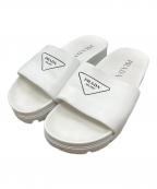 PRADAプラダ）の古着「スライドサンダル/Slide sandals」｜ホワイト