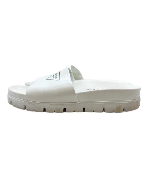 PRADA（プラダ）PRADA (プラダ) スライドサンダル/Slide sandals ホワイト サイズ:5の古着・服飾アイテム