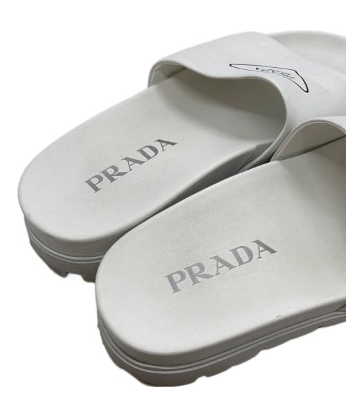 PRADA（プラダ）PRADA (プラダ) スライドサンダル/Slide sandals ホワイト サイズ:5の古着・服飾アイテム