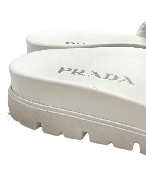 PRADA（プラダ）PRADA (プラダ) スライドサンダル/Slide sandals ホワイト サイズ:5の古着・服飾アイテム
