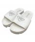 PRADA（プラダ）の古着「スライドサンダル/Slide sandals」｜ホワイト