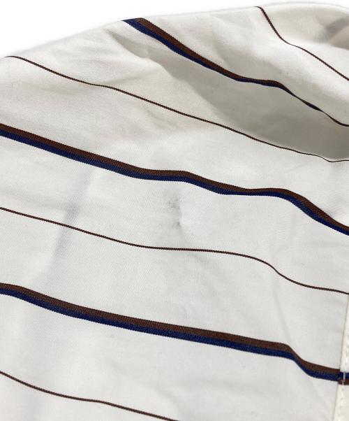 MARNI（マルニ）MARNI (マルニ) ストライプフードシャツ ホワイト サイズ:48の古着・服飾アイテム