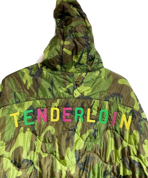 TENDERLOIN（テンダーロイン）TENDERLOIN (テンダーロイン) カモフラ柄キルティングポンチョ グリーン サイズ:LARGEの古着・服飾アイテム