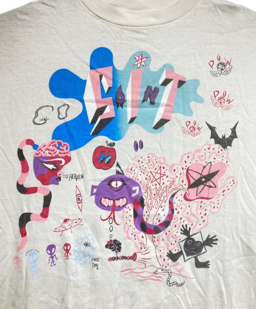 SAINT MICHAEL（セントマイケル）SAINT MICHAEL (セントマイケル) SS TEE/DAY OF THE FREAKS/デイオブザフリークス ホワイト サイズ:XXLの古着・服飾アイテム