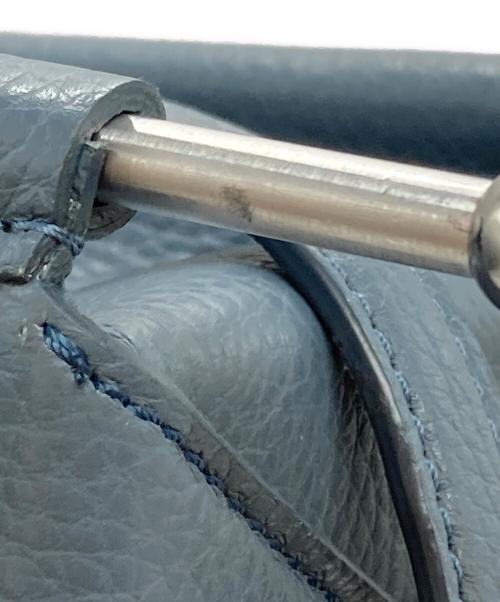 HARUNOBUMURATA（ハルノブ ムラタ）HARUNOBUMURATA (ハルノブ ムラタ) レザートートバッグ ブルーの古着・服飾アイテム