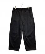 COMME des GARCONS JUNYA WATANABE MANコム デ ギャルソン ジュンヤ ワタナベ マン）の古着「ガーメントダイワイドペインターパンツ」｜ブラック