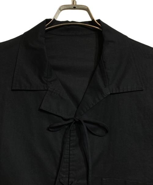 Yohji Yamamoto pour homme（ヨウジヤマモト プールオム）Yohji Yamamoto pour homme (ヨウジヤマモト プールオム) ローンリボンシャツ ブラック サイズ:3の古着・服飾アイテム
