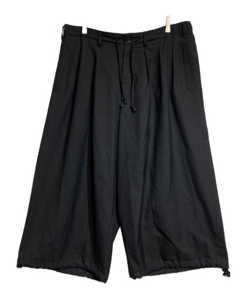 GROUND Y（グラウンドワイ）GROUND Y (グラウンドワイ) T-W Gabardine WIDE Pants ブラック サイズ:3の古着・服飾アイテム