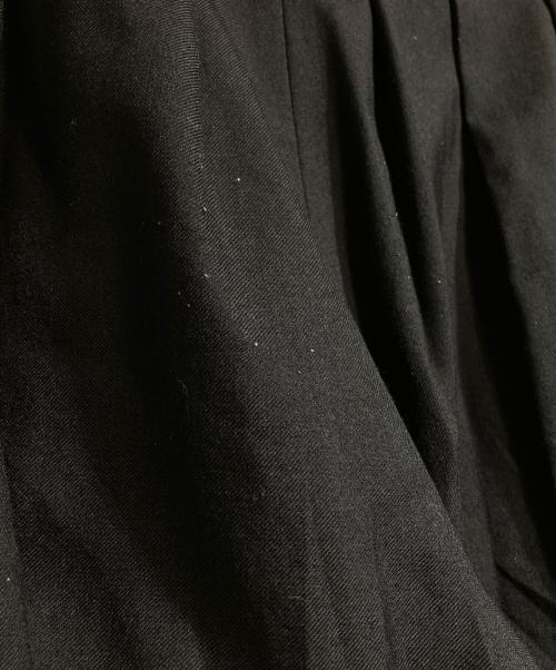 GROUND Y（グラウンドワイ）GROUND Y (グラウンドワイ) T-W Gabardine WIDE Pants ブラック サイズ:3の古着・服飾アイテム