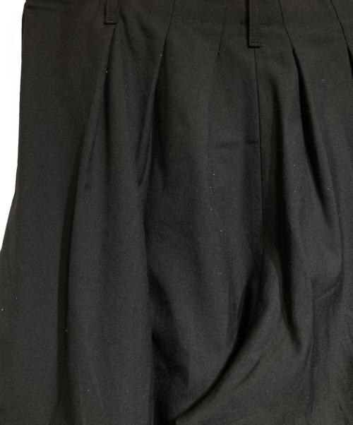 GROUND Y（グラウンドワイ）GROUND Y (グラウンドワイ) T-W Gabardine WIDE Pants ブラック サイズ:3の古着・服飾アイテム