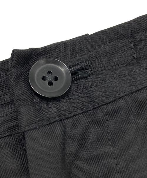 GROUND Y（グラウンドワイ）GROUND Y (グラウンドワイ) Gaberdine Sarouel Straight Pants ブラック サイズ:3の古着・服飾アイテム