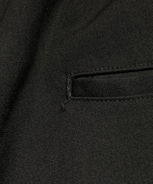 GROUND Y（グラウンドワイ）GROUND Y (グラウンドワイ) WOOL GABARDINE INSEAM BUTTON SAROUEL PANTS ブラック サイズ:3の古着・服飾アイテム