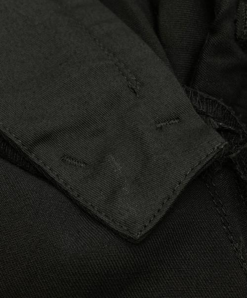 GROUND Y（グラウンドワイ）GROUND Y (グラウンドワイ) WOOL GABARDINE INSEAM BUTTON SAROUEL PANTS ブラック サイズ:3の古着・服飾アイテム