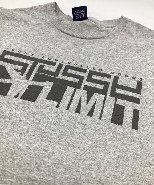 stussy（ステューシー）stussy (ステューシー) LIMIT Tee グレー サイズ:Lの古着・服飾アイテム
