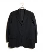 COMME des GARCONS HOMMEコムデギャルソン オム）の古着「ウールギャバテーラードジャケット」｜ブラック