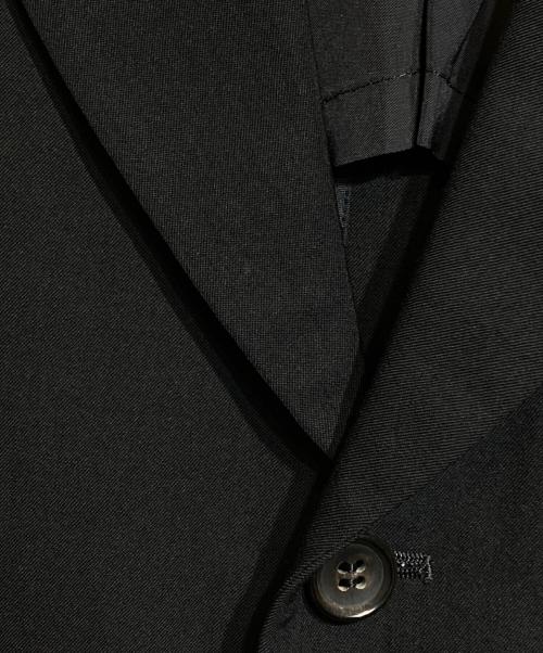 COMME des GARCONS HOMME（コムデギャルソン オム）COMME des GARCONS HOMME (コムデギャルソン オム) ウールギャバテーラードジャケット ブラック サイズ:Ｌの古着・服飾アイテム