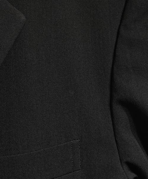 COMME des GARCONS HOMME（コムデギャルソン オム）COMME des GARCONS HOMME (コムデギャルソン オム) ウールギャバテーラードジャケット ブラック サイズ:Ｌの古着・服飾アイテム